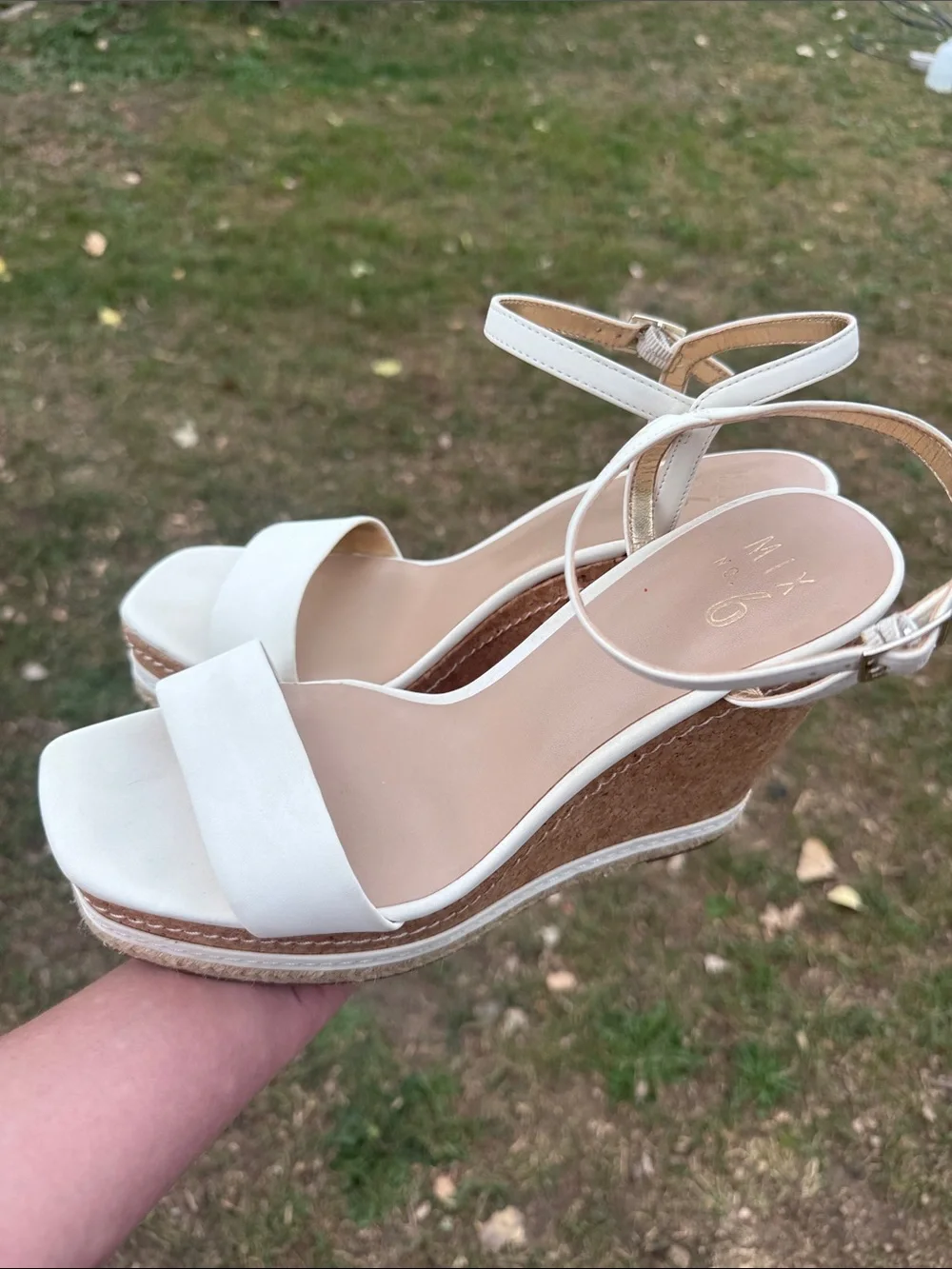 Mix no. 6 with wedge cork sandals